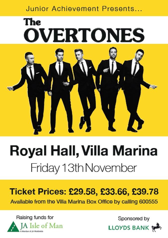 The Overtones back on the Isle of Man for Junior Achievement